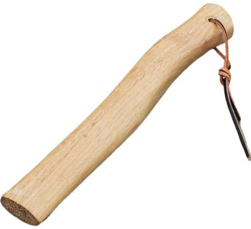 Cndiyald Poignée de Hache de Guerre, poignée de Hache en Bois Naturelle de 13 Pouces, poignée de Rechange pour Hache de Guerre forestière, poignée de Remplacement du Bois avec Coin en Acier