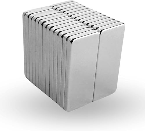 STRONG MAGNETS Neodym Würfel-Magnet - Extra stark – 3 Stück - 40mm x 10mm x 5mm - Für Magnettafel, Kühlschrank, Whiteboard, Pinnwand, Büro