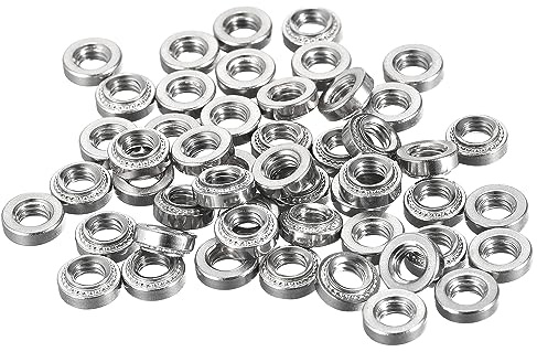 QUARKZMAN Tuercas Autoblocantes,#10-32x3.05mm Acero Inoxidable Rápera Tuerca Fijador 100pcs