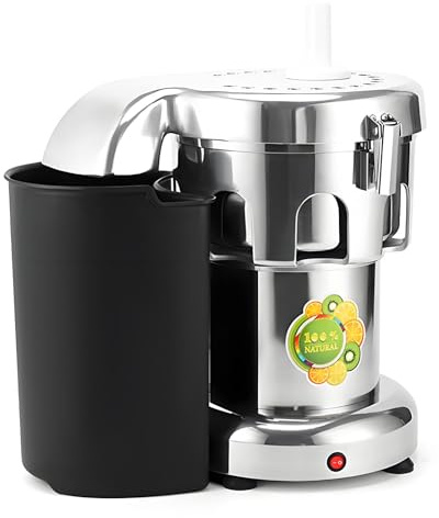 Exprimidor eléctrico de acero inoxidable para frutas y verduras, centrífugo resistente con separación de residuos de jugo y bajo nivel de ruido