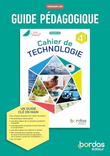 Technologie 4e - 2025 - Livre du professeur