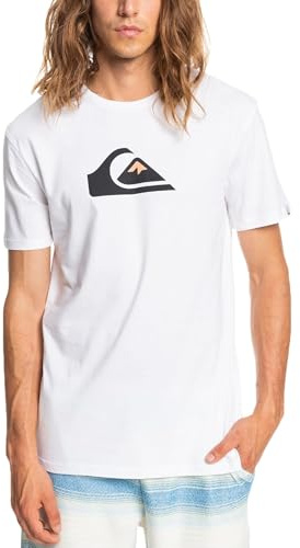 Quiksilver Homme Comp Logo T-Shirt, Blanc, XL EU