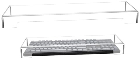Cabilock Cubierta Protectora para Teclado De Acrílico Transparente 5.9X5.9X1.9 Pulgadas Resistente Al Agua Y Polvo para Teclado Mecánico De Escritorio Fácil De Limpiar