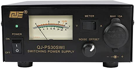 Universal Compact Ham Radio Power Supply 30A DC 13.8V Fixed Output-Noise Offset Home Lab Bench top Converter for Mobile Transceiver, Switching Power Supply with Display for AnyTone & TYT Radio