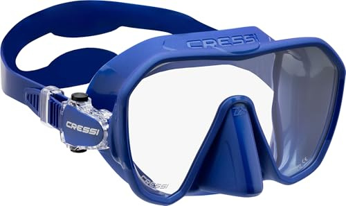 Cressi ZS2 Frameless Masks, Blue Metal
