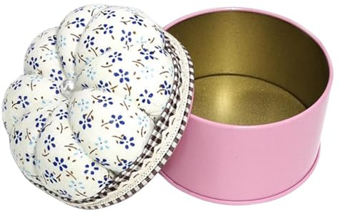 dzqad Coussin à épingles, coussin à épingles à coudre | Porte-aiguille à coudre | Porte-épingles à citrouille, coussins, support de coussins à aiguilles avec boîte de rangement pour l'artisanat