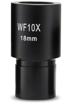 SOKNKSTF Microscopio biológico 10X, Lente óptica WF10X, Ocular Gran Angular de 18 mm con retícula micrométrica, tamaño de instalación Gran Angular de 23,2 mm(1 PC)