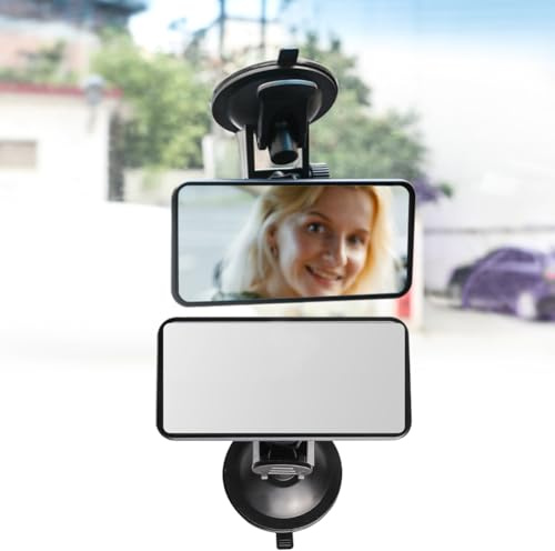 Rear View Mirror for Driving Test, Adhesive Interior Rearview Mirror, 360 Degree Adjustable Baby Car Mir-ror for Driving Instructor Examiner Learner Driver Lesson, for Baby on Car Back Seat