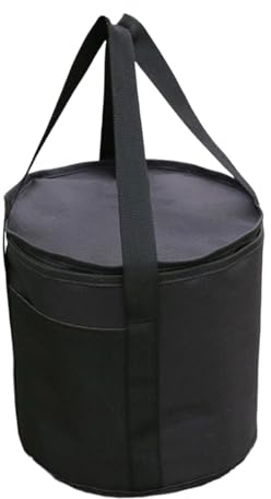 KiBcsLic Borsa Porta Fornello da Campeggio Valigetta Portaoggetti Griglia BBQ Utensili Cucina Oxford Manico Resistente Adatta per Campeggio Escursioni Picnic R, 25x22 Cm