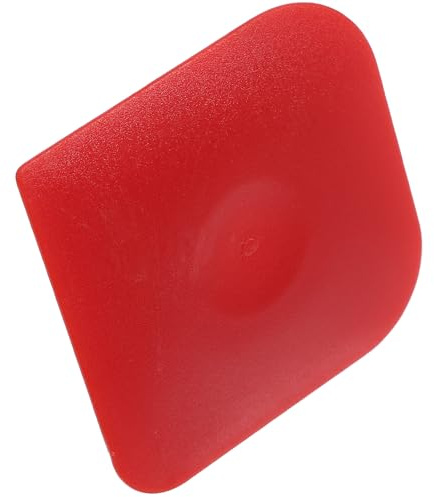 DOITOOL Raschietto per Pentole in Plastica PC Rosso, Utensile Cucina Non Graffiante per Pulizia Padelle in Ghisa e Griglia, per Cucina e Rimozione Grasso Appiccicoso