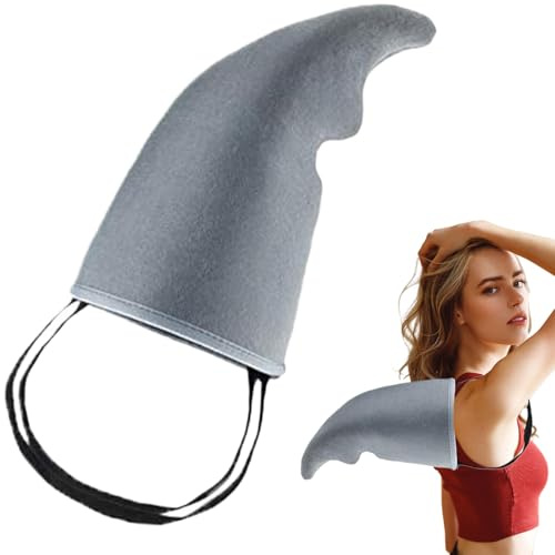Xweptuy Haj fena rolig söt grå haj fena med elastiska remmar lätt att bära kostym för fest, strand, sammankomst, cosplay tillbehör