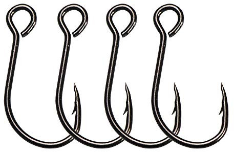 30 Stück Inline Einzelhaken Einzelhaken haken für Angelköder 2/0 1/0 1# 2# 4# 6# 8# (1#-30 Stück)