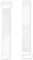 FrogJim 25x Sujetacables con cierre de gancho y bucle 20 cm blanco con hebilla - sujetacables reutilizables de gancho y bucle de 20cm – nylon KWS2025