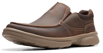 Clarks Mocassins Bradley Free pour Homme, Cuir ciré d'abeille, 10.5 UK Wide