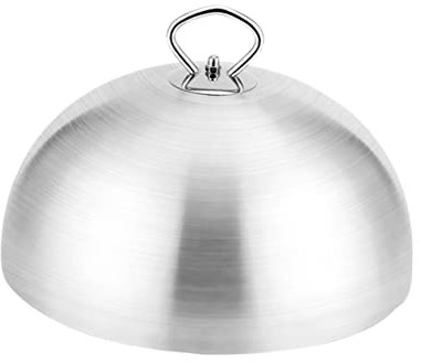 Mikinona 1pezzi Coperchio per Carne in Acciaio con Manico Resistente e Design Sfera Protettore Alimenti per Barbecue Picnic e Grigliate Copertura Antiolio Robusta e Sicura per Steak e