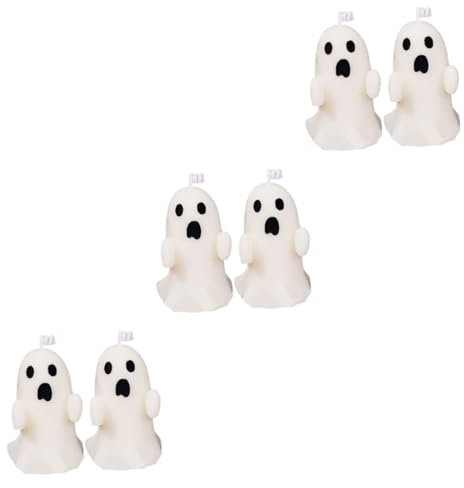 Alasum 6piezas Candelas De Halloween De Soya Espeluznantes Para Decoración De Halloween Aromáticas y Para