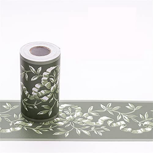 DUNSBY Wallpaper Border 10M/Roll Self Adhesive Waterproof Waist Lines Wallpaper Bathroom Skirting Line Decor Baseboard Corridor Floor Borders Sticker(6)