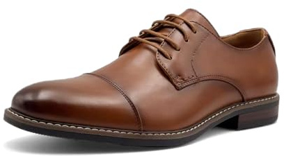 Finishing & Sewing Chaussures Oxford habillées à Lacets pour Hommes avec Bout Droit