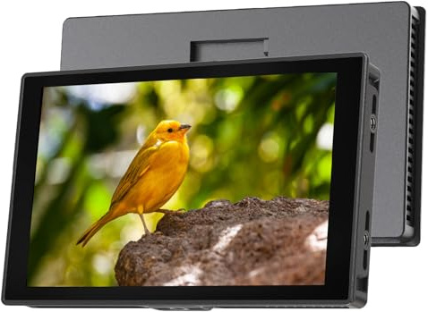 PortKeys HD7T Monitor de campo de cámara táctil de 7 pulgadas, 1000 nits, monitor de cámara DSLR, entrada y salida HDMI 4K, Full HD 1280 x 800 IPS, 3D lut, vídeo pico, asistencia de enfoque para