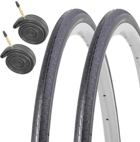 Swift 700 x 25c Road Racing Bike Tyres with Presta Inner Tubes (Pair)