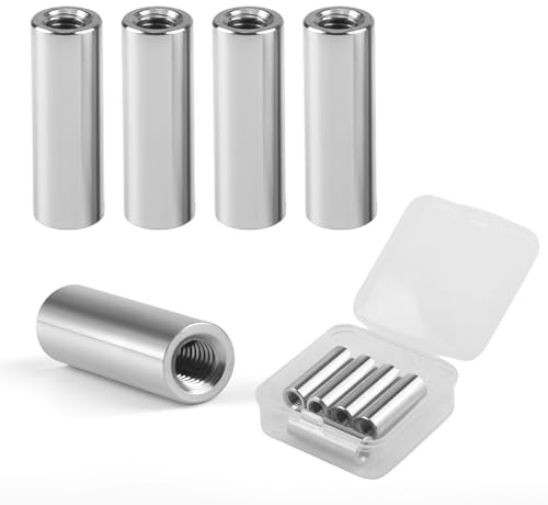 LEIMEND 5 Stück Gewindemuffe M6 Einschraubmutter m6 x 30mm 304 Edelstahl