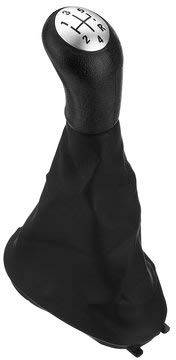 Viviance Pommeau de Levier de Vitesses à 5 Vitesses avec Cache-Soufflet Compatible avec Renault Dacia Logan MK1 2005-2014 Sandero MK1 2007-2014 Stepway 2011 - # 2