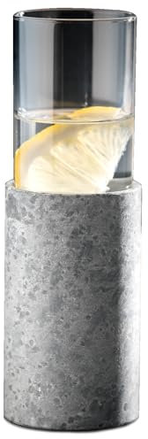 Hukka Design Viilee20 | 20cl Shot Schnapsglas Likörglas mit Getränke Kühler aus Speckstein