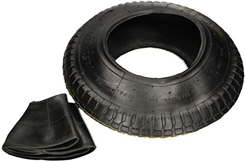 KOTARBAU® Pneu et chambre à air 4,80/4,00-8 et chambre à air pour diable + chambre à air de rechange pour brouette
