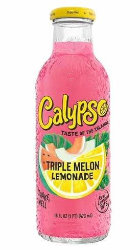 Ellies Jellies Calypso Triple Melon Lemonade Bottles 473ml x12