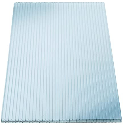 KAISER plastic® 3x Doppelstegplatten Polycarbonat 16/20-98 x 300 cm (8,82 m²) - Klar & UV-beständig - Hohlkammerplatten Xtra Strong - Stegplatten für Dach, Gewächshaus, Carport