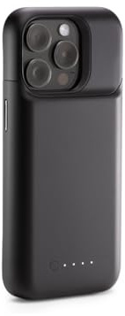 ZAGG mophie Juice Pack, Power Bank für iPhone 15 Pro, 2.400mAh Hülle mit Akku für +50% extra Akkulaufzeit, 6-Fuß Fallschutz Fallschutz, schlankes, LED-Betriebsanzeige, USB-C-Anschluss (Schwarz)