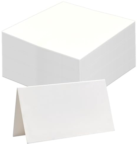 LICQIC Wedding Place Cards, Name Tags for Table Setting, 100 Pcs Blank | Personalised Name Place Cards for Banquets Dinner Parties