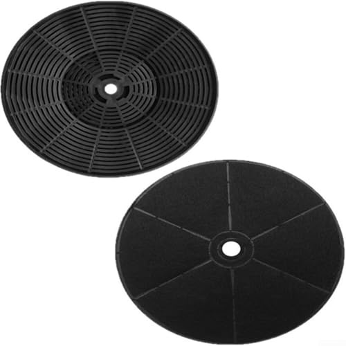 Lot de 2 filtres à charbon WRHF004S2 pour hottes de cuisinière en acier inoxydable et verre pour hottes convertibles et sous armoire sans conduit, compatibles avec les modèles W109C30W W108C30W