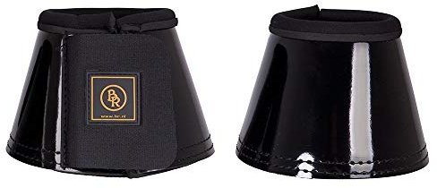 BR Lacquer - Campanas de saltar (forro de neopreno grueso, acabado brillante, piel lacada, talla XL), color negro