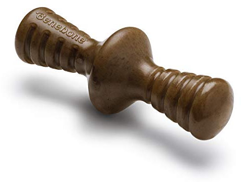 Benebone Zaggler, unzerstörbares Kauspielzeug für Hunde, für Aggressive Kauer, langlebig, resistent gegen Langeweile für Hunde, echter Speckgeschmack, für mittelgroße Hunde,