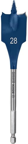 Expert Self Cut Speed Spade Bit, 28mm x 152mm, HEX Shank, 1 Pc