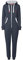 OXMO OXBenna Damen Overall Jogginganzug OneSize mit Kapuze Kordel Kängurutasche Baumwollmischung Regular fit, Größe:XL, Farbe:INS BL Mel (7989915)