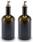 Lifestyle Lover Öl und Essig Spender Set Apothekerflasche Glas antikgrün Olivenöl mit Ausgießer aus Edelstahl für Öl & Essig (2er Pack Blanko 500ml)