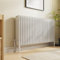 NRG Traditional 4 Column Horizontal Radiator 600x1190mm Gloss White Central Heating Radiators