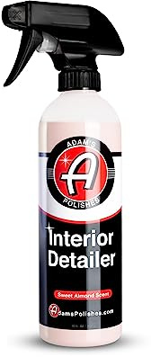 Adam's Polishes Interior Detailer 16 fl. oz (Sweet Almond) - Total Car Interior Cleaner, Protectant & Dressing | All Purpose Cleaner & Leather Conditioner | Vinyl, Dashboard, Screen, Seat Cleaner