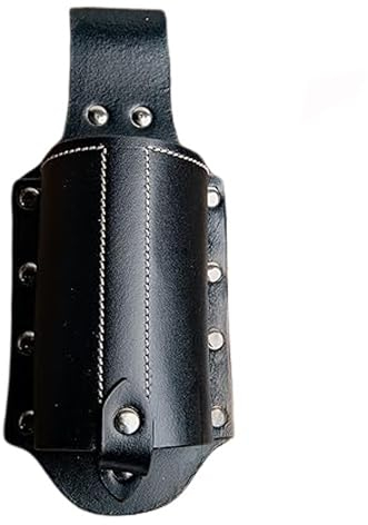 Warreplica Full Grain Buff Leather Beer Holster Small Bottle Holster for Men Cowboy Beer Holder for Travel/Outdoor Beer Holster Belt