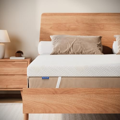 NewentorLife Mattress Topper Pad Double Bed Thick with Washable Cover OEKO-TEX and CertiPUR-US Certified