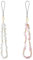 RNXSIB Handyanhänger, 2 Stück Handykette Kurz, Handykette, Universal Handyanhänger Kurz, Handy Perlen Schlüsselband, Kristall-Steine Handyband Handschlaufe