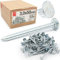 Lun Fix Dachpappennägel 3,0 x 50 mm - 0,5kg (ca. 165 stk.) Stahlnägel Verzinkter Kammzwecken Holznägel für Dachpappenverlegung Baunägel 50mm lang Drahtstifte Nägel Senkkopf Holzschraubennägel
