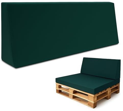 Palettkuddar Utomhus Europall Sittdyna 120x80 cm - Skumgummi sittdyna för pallar och pallsoffa Grön