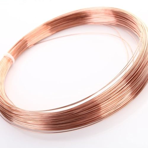 Filo di rame morbido da 1,5-2,5 mm di diametro, lunghezza 5 m, filo di rame nudo e pieno for la creazione di gioielli, artigianato e uso elettrico(2.5mmx5m)
