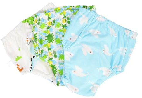 Ipetboom Pannolini da Bagno Riutilizzabili per Ragazzo Ragazza 3 Pezzi Pantaloni Impermeabili Traspiranti e Lavabili per Piccoli Adatti per Nuoto e Allenamento al Vasino Estivo