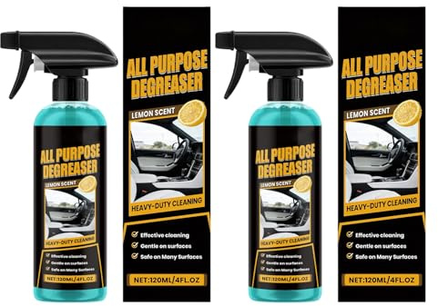 Avfettningsmedel För 2 x 120ml Universell Rengöringsspray | Avfettningsspray För et Bilen Ugnen Spisen Diskbänken Fläckborttagning