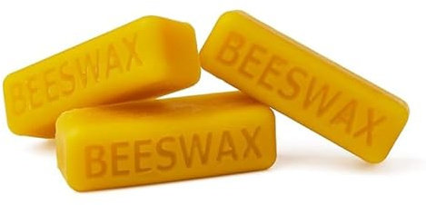 Ubswax Naturliga bivaxblock 170 g (6 stycken) – färgat bivax för ljustillverkning, gör-det-själv och pyssel – vaxblock för kreativa projekt (gul)