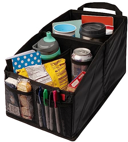 Lusso Gear Car Seat Organiser for Front or Backseat Great for Adults & Kids Featuring 8 Storage Compartments for Toys, Magazines, Tissues, Maps, Books, Documents, Games & More